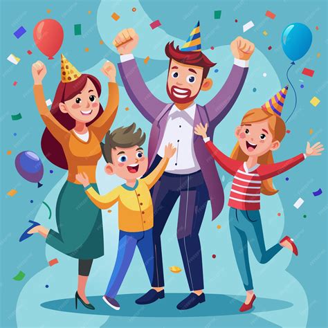 Familia reunida celebrando un evento especial