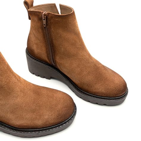 Botines de cuero ALPE con cremallera
