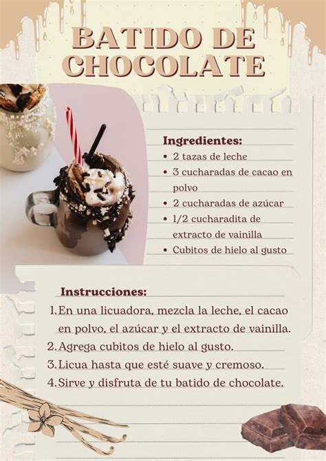 Proceso de preparación del batido