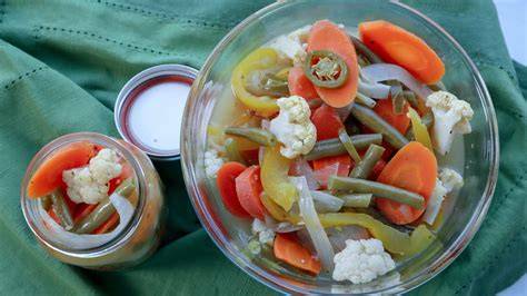 Ingredientes para escabeche de verduras