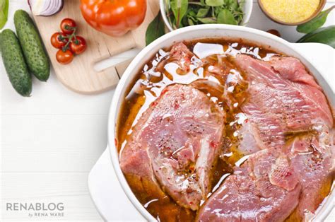 Ingredientes para un marinado de carne