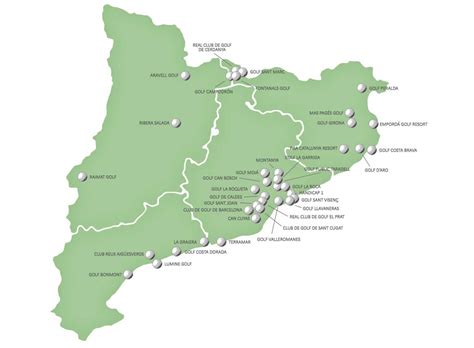 Mapa de campos de tiro en Cataluña