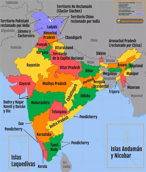 Mapa de la India destacando regiones donde se consumen tortillas de garbanzos
