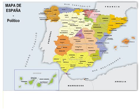 Mapa de España con ubicaciones de Papa John's