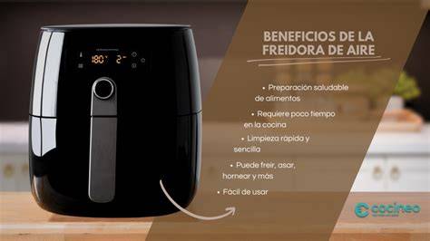 Infografía sobre los beneficios de la freidora de aire