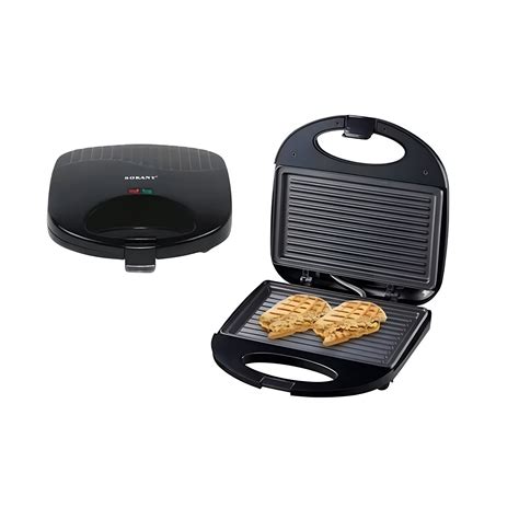 Tostador grill con alimentos a la plancha