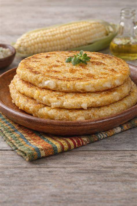 Ingredientes para bolas de maíz con queso