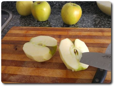 laminando manzanas