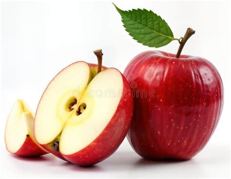 manzanas cortadas por la mitad