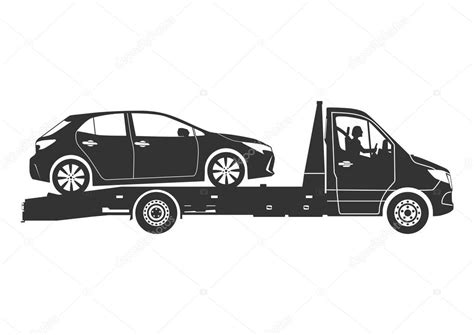 Camión grúa transportando un vehículo