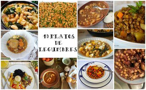 Variedad de platos de legumbres