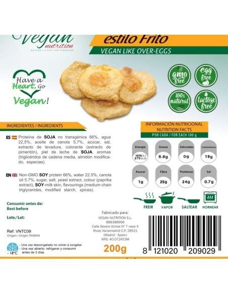 Ingredientes principales para huevos fritos veganos