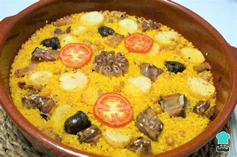 Ingredientes para arroz al horno