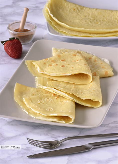Ingredientes para la masa de crêpes