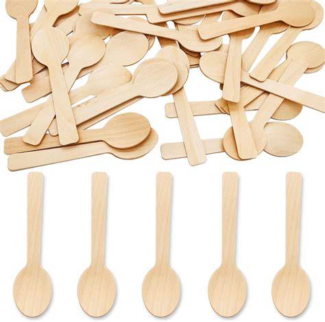 Cucharas de madera desechables de abedul