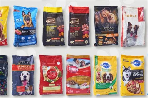 Gráfico comparativo de croquetas para perros por tamaño