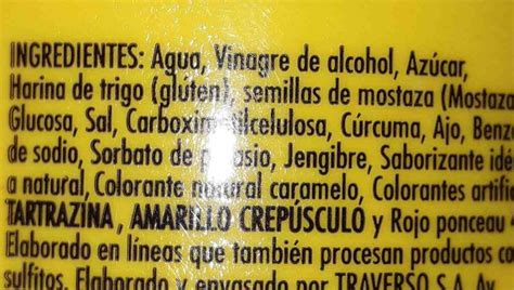 Tabla de ingredientes solomillo a la mostaza