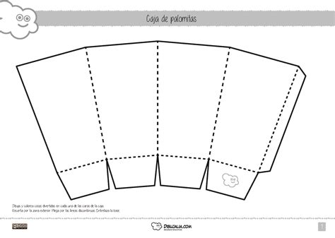 Plantilla de caja de palomitas con temática de los Minions