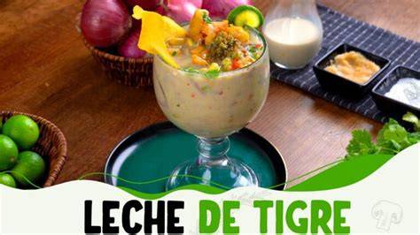 Ingredientes frescos para la leche de tigre