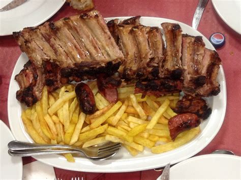 Churrasco gallego en una parrilla