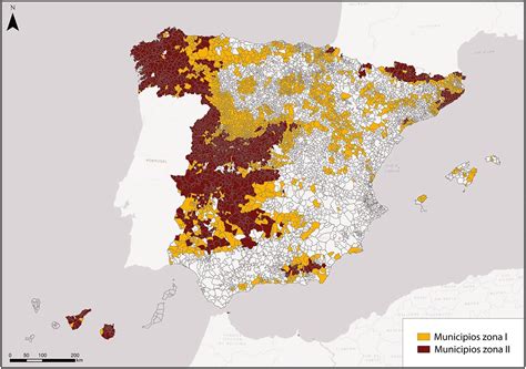 Mapa de riesgo de radón en España