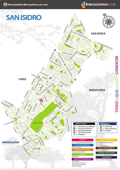 Mapa de San Isidro, Lima, destacando la ubicación de Panadería Rovegno