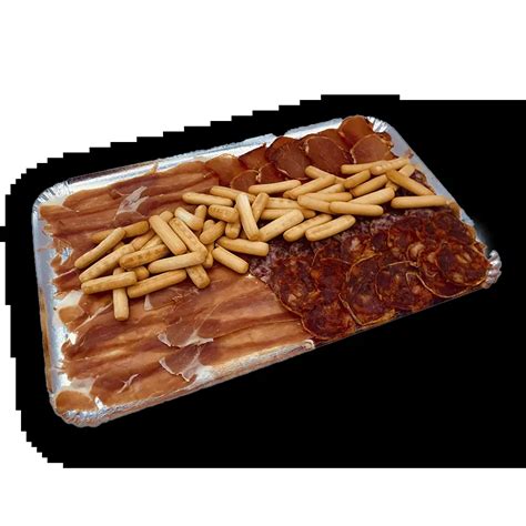 Bandeja de embutidos y aperitivos con butifarra