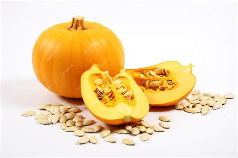 Calabazas frescas y cortadas