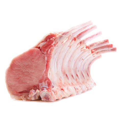 Rack de cerdo listo para asar