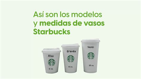 Diagrama de los tamaños de vasos de Starbucks