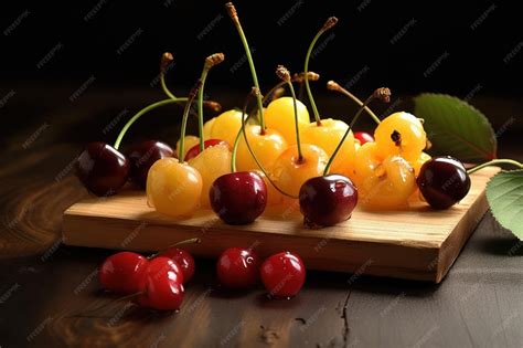 Tabla con diferentes tipos de cerezas y su uso culinario