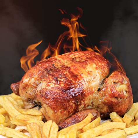 Pollos asados a la brasa