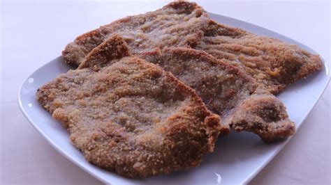 Escalopes de ternera empanados y dorados