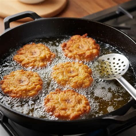 Proceso de freír chuletas empanadas en aceite caliente
