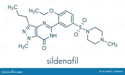 Estructura química del sildenafilo