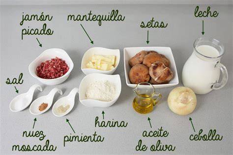 Ingredientes para croquetas de jamón