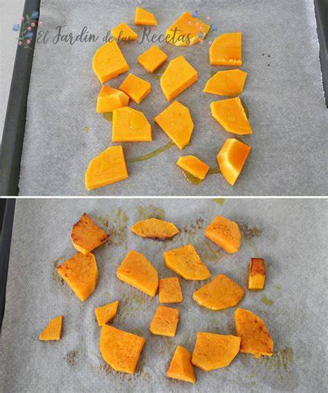 Calabaza asada en trozos