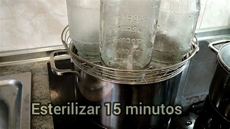 Esterilización de botes de cristal