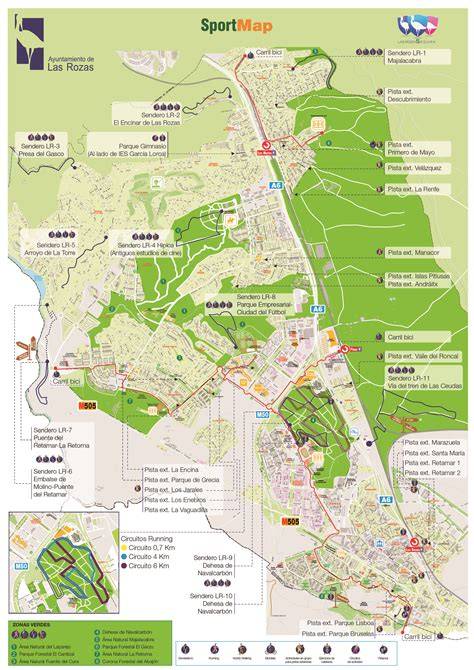 Mapa indicando la ubicación de Las Rozas