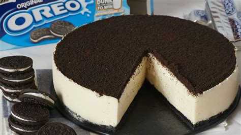 Imagen de una tarta Oreo terminada