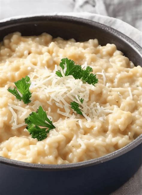 Ingredientes principales para un risotto cremoso