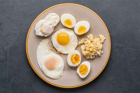 Infografía de diferentes formas de cocinar huevos