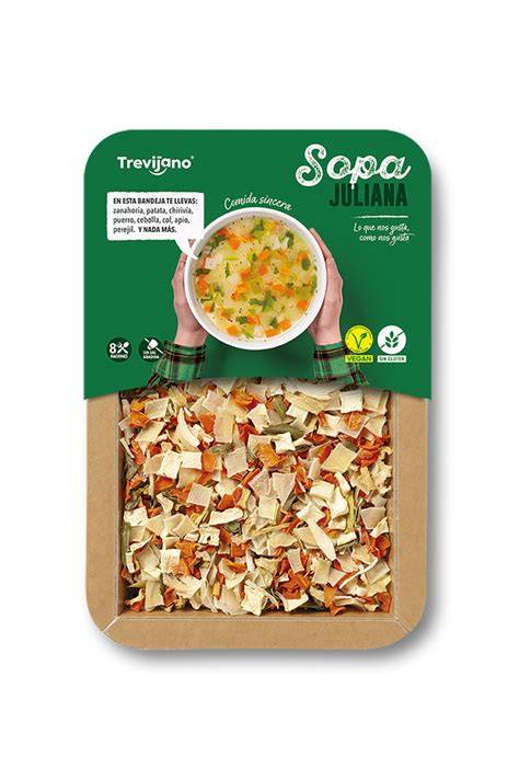 Ingredientes de la sopa juliana Trevijano