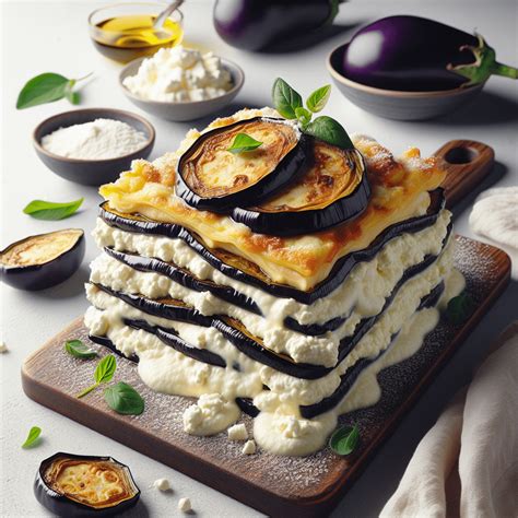 Salsa de berenjena y ricotta