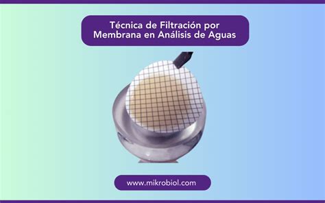 Proceso de filtración por membrana para análisis microbiológico