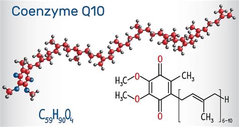 Estructura química de la Coenzima Q-10