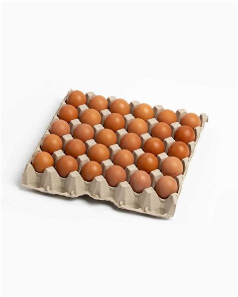 Secciones recortadas de un cartón de huevos