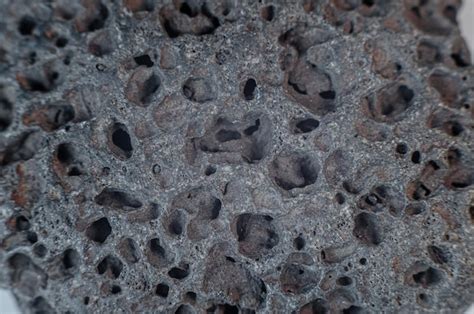 Estructura porosa de la piedra volcánica