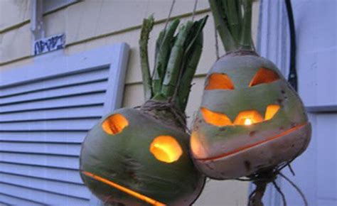 Ilustración de Jack el Tacaño con un nabo encendido