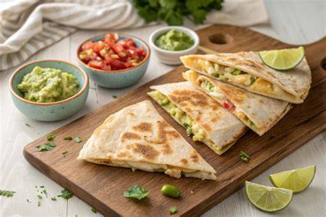Quesadillas de espelta con guacamole